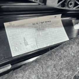 PORSCHE PANAMERA REAR DRIVER SIDE INTERIOR DOOR PANEL TRIM COVER 2010-2016 