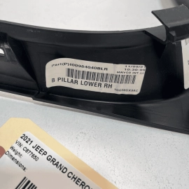 2011-21 JEEP GRAND CHEROKEE RIGHT PASSENGER SIDE B PILLAR LOWER TRIM COVER 