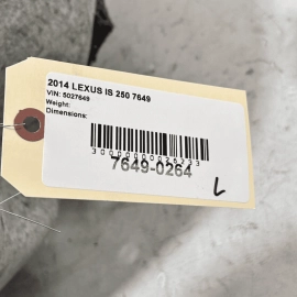 2014 LEXUS IS250 TRUNK LUGGAGE LEFT DRIVER SIDE QUARTER PANEL COVER TRIM OE