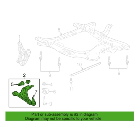 AWD Front Left / Driver Side Lower Control ARM GMC Terrain 2018-2023 OEM