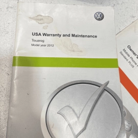 2012 Volkswagen Touareg Owners Manual With Case OEM