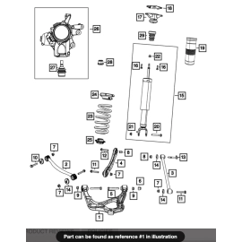Rear Left Side Camber Lower Control Arm JEEP Grand Cherokee 2011-2021 OEM