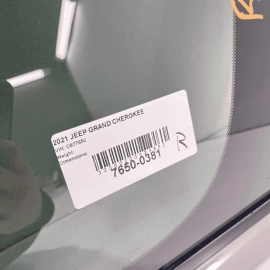 JEEP GRAND CHEROKEE 2017-2021 REAR RIGHT PASSENGER SIDE QUARTER WINDOW GLAS