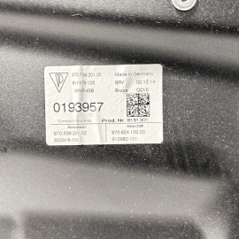 2010-2016 PORSCHE PANAMERA REAR DRIVER DOOR WINDOW REGULATOR & CARRIER PANE