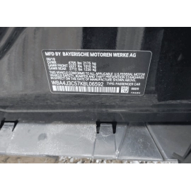 2017-2020 BMW 430i F36 428 PASSENGER SIDE DOOR EXTERIOR COLUMN B TRIM COVER