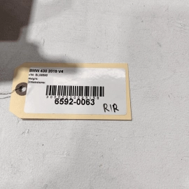 17-20 BMW 430iX F36 REAR PASSENGER SIDE SILL SCUFF PLATE TRIM COVER PANEL O