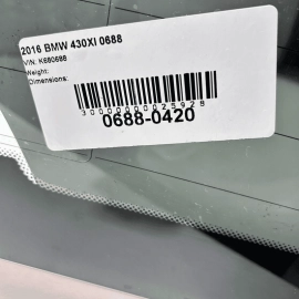 2017 - 2020 BMW 430I 440I  REAR BACK WINDOW WINDSHIELD HEATED GLASS OEM