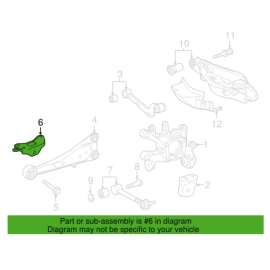 Rear Left Side Trailing Control ARM Bracket Lexus NX 2015-2021 OEM Rear Left Side Trailing Control ARM Bracket Lexus NX 2015-2021 OEM
