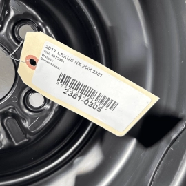 2015-2017 LEXUS NX200T SPARE TIRE WHEEL RIM DONUT SPACE SAVER OEM