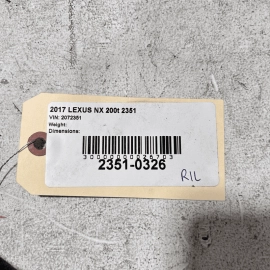 2015-2017 LEXUS NX200T REAR BUMPER LEFT DRIVER RETAINER OEM