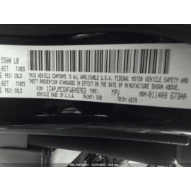 14-2018 JEEP CHEROKEE LATITUDE FRONT RIGHT CLOSE OUT PANEL SHIELD OEM 55112