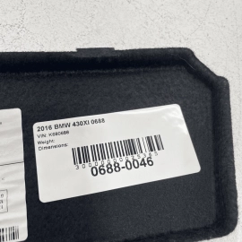 BMW 430i Xdrive 17-20 Rear Right Passenger Trunk Lid Compartment Panel Cove