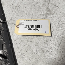 18-20 INFINITI Q50 RED SPORT CENTER CONSOLE PASSENGER SIDE TRIM COVER PANEL