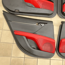 2021-23 TOYOTA CAMRY XSE SEAT W/ DOOR PANEL COMPLETE SET SENSUAL RED LEATHE 2021-23 TOYOTA CAMRY XSE SEAT W/ DOOR PANEL COMPLETE SET SENSUAL RED LEATHE
