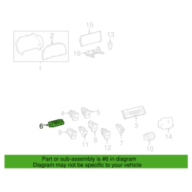 Dash Instrument Cluster ODO Trip Switch Cover Lexus IS250 2014-2015 OEM