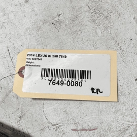 2014-2015 LEXUS IS250 REAR LEFT DRIVER SIDE DOOR AUDIO SPEAKER OEM