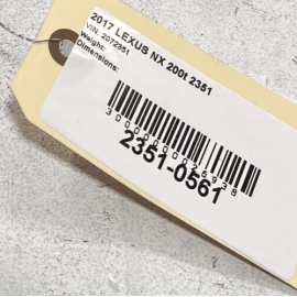 LEXUS NX200T 2015-2017 2.0L NEGATIVE BATTERY CABLE WIRE HARNESS & BRACKET O