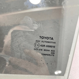 Rear Left / Driver Side Door Window Glass Toyota Camry 2018-2023 OEM