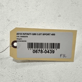 2018 INFINITI Q50 FRONT LEFT DRIVER SIDE CRASH IMPACT PRESSURE SENSOR OEM