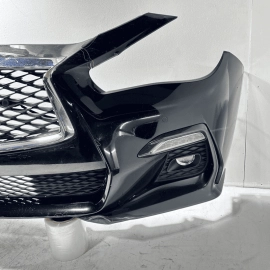 2014-2017 INFINITI Q50 RED SPORT FRONT BUMPER COVER PANEL ASSEMBLED OEM *KH