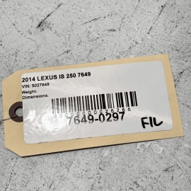 2014 - 2015 LEXUS IS250 FRONT BUMPER LEFT DRIVER SIDE GUIDE BRACKET RETAINE