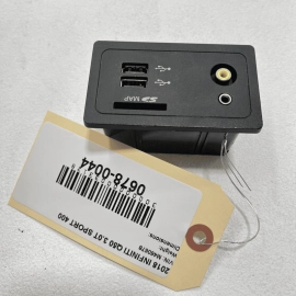 2016 - 2020 INFINITI Q50 USB AUX AUXILIARY JACK MAP SD CARD PORT INSERT OEM