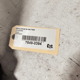 2014-2020 LEXUS IS250 IS350 REAR RIGHT PASSENGER SIDE UPPER SEAT w/ Headres