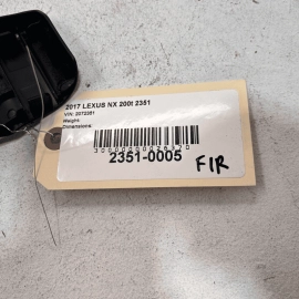 LEXUS NX200T 15-17 FRONT PASSENGER SEAT FRONT INNER TRACK RAIL END CAP COVE