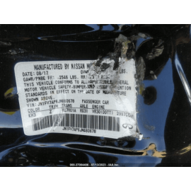 2016-2019 INFINITI Q50 OVERHEAD ROOF INTERIOR CONSOLE PANEL OEM