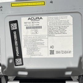19-20 Acura TLX ASpec ODMD Navigation Display Radio Receiver Climate Contro