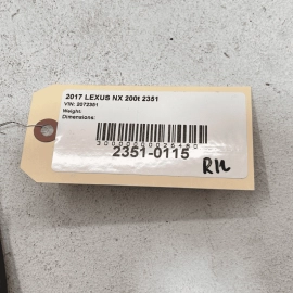 2015-2017 LEXUS NX200t REAR LEFT SIDE DOOR WINDOW SWITCH BEZEL TRIM PANEL O