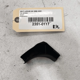 15-17 LEXUS NX200t REAR DRIVER SIDE DOOR UPPER FRONTWARD WINDOW CORNER TRIM