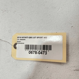 14-2019 INFINITI Q50 DOOR JAM AJAR OPEN CLOSE LIGHT INDICATOR SWITCH SENSOR