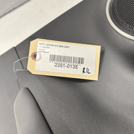 2015 - 2017 LEXUS NX200t REAR DRIVER SIDE DOOR PANEL INTERIOR TRIM OEM
