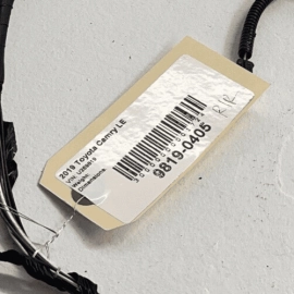 TOYOTA CAMRY 2019 - 2021 REAR RIGHT PASSENGER SIDE DOOR WIRE WIRING HARNESS