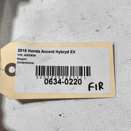 18-20 HONDA ACCORD HYBRID FRONT RIGHT PASSENGER SIDE AXLE SHAFT HALFSHAFT O
