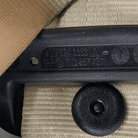 2012-19 VW Volkswagen Passat Rear Center Seat Belt SeatBelt Retractor  Beig