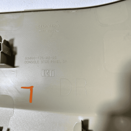 17-20 ACURA MDX LEFT DRIVER SIDE CENTRAL CONSOLE SIDE PANEL / TRIM SANDSTOR