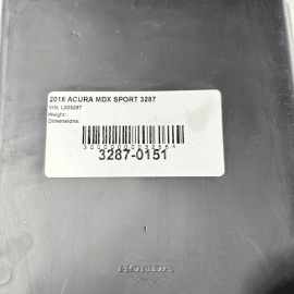 17-20 ACURA MDX SPORT CENTER CONSOLE BOTTOM INSERT MAT / BIN OEM