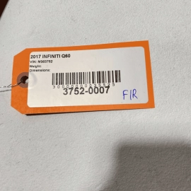 2017-2020 INFINITI Q60 FRONT RIGHT SIDE SEAT REARWARD TRIM COVER PANEL OEM