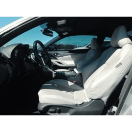 2017-2020 INFINITI Q60 FRONT LEFT OR RIGHT SIDE SEAT HEADREST WHITE LEATHER