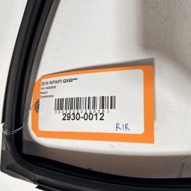 Rear Right Side Door Window Glass Run Channel Seal Infiniti QX50 2016-2017 