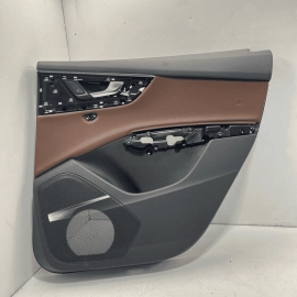 2018-2017 AUDI Q7 INTERIOR DOOR PANEL TRIM COVER BROWN REAR RIGHT SIDE OEM