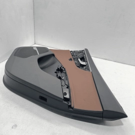 2018-2017 AUDI Q7 INTERIOR DOOR PANEL TRIM COVER BROWN REAR RIGHT SIDE OEM