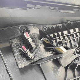 2018-2017 AUDI Q7 INTERIOR DOOR PANEL TRIM COVER BROWN REAR RIGHT SIDE OEM