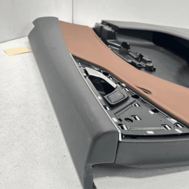 2018-2017 AUDI Q7 INTERIOR DOOR PANEL TRIM COVER BROWN REAR RIGHT SIDE OEM