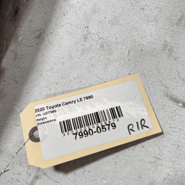 2020 TOYOTA CAMRY REAR SEAT LEFT DRIVER SIDE UPPER CUSHION PAD BLACK OEM