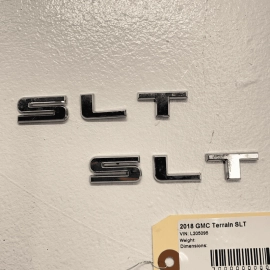 2018-2023 GMC Terrain SLT C-Pillar Trim Level Name Plate Chrome SET OEM