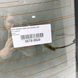 Rear Back Windshield Window Heated Glass Infiniti Q50 2014-2020 OEM
