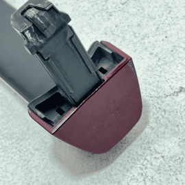 2017-2020 JAGUAR XE REAR LEFT DRIVER SIDE DOOR EXTERIOR DOOR HANDLE RED OEM